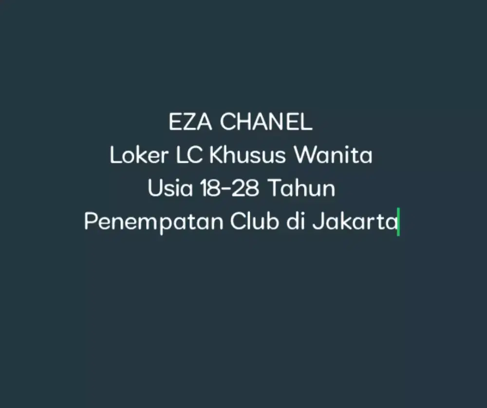 LOKER LC JAKARTA
