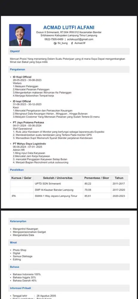 Info Lokernya lokasi way halim