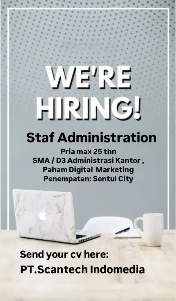 Staf Administrasi Paham Digital Marketing