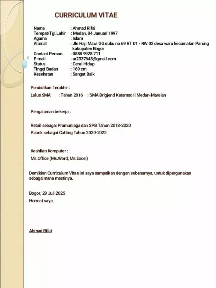 Mencari lowongan pekerjaan apapun yg penting halal