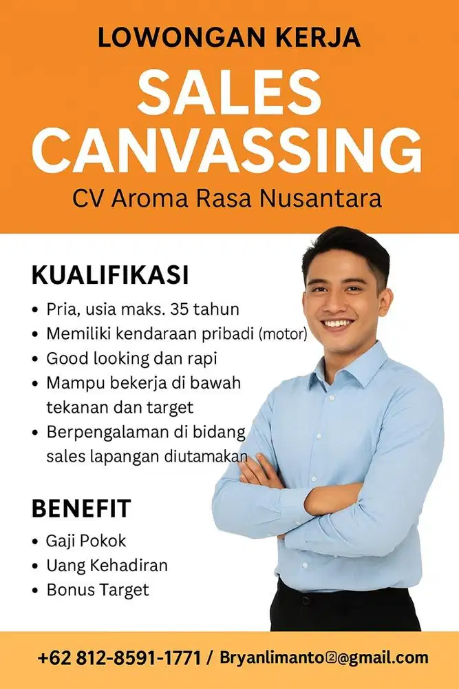 Lowongan Sales Lapangan Area Tangerang-Jakarta – Segera Dibutuhkan