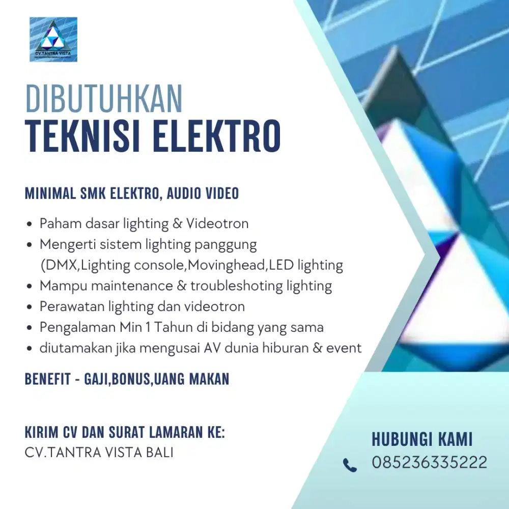 Di cari teknisi elektro