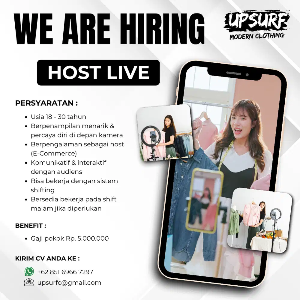 Lowongan Kerja Host Live