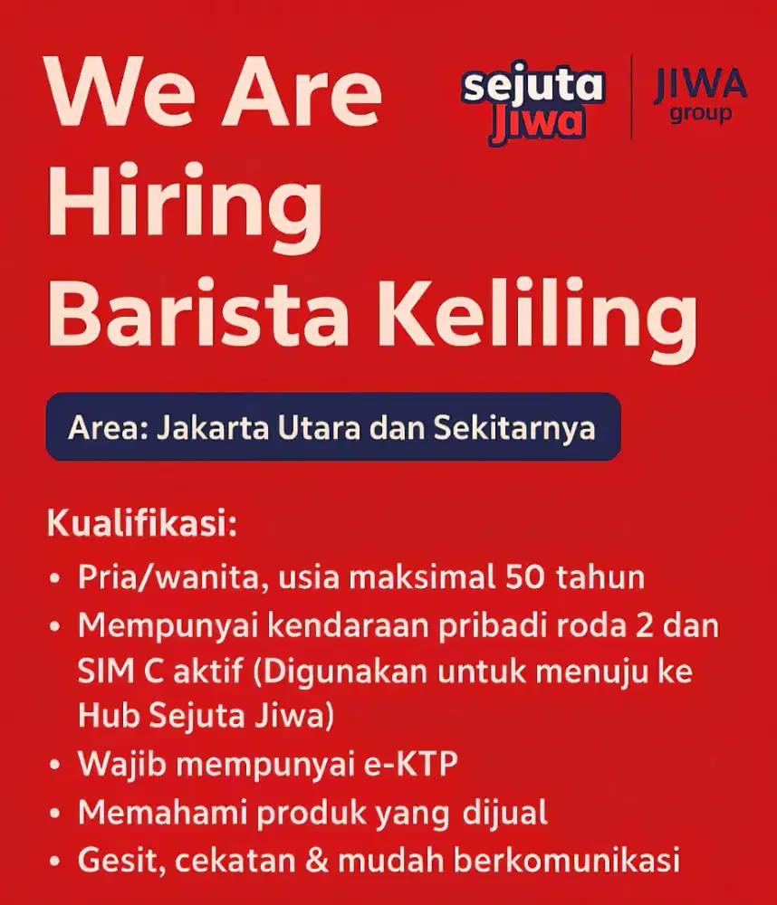 Lowongan Kerja Rider Sejuta Jiwa