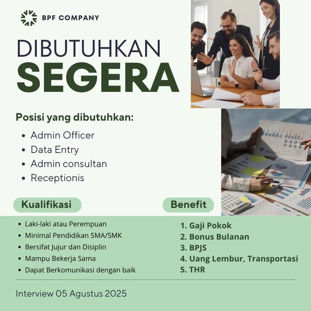 LOWONGAN KERJA SCBD AGUSTUS 2025