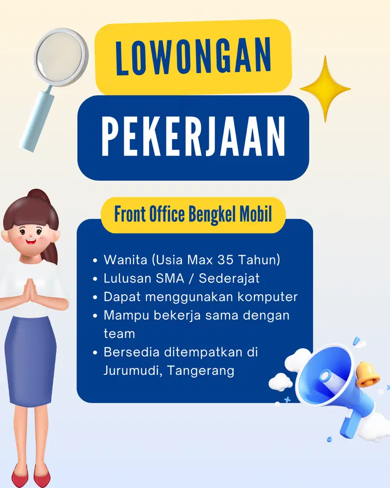 Front Office Bengkel Mobil