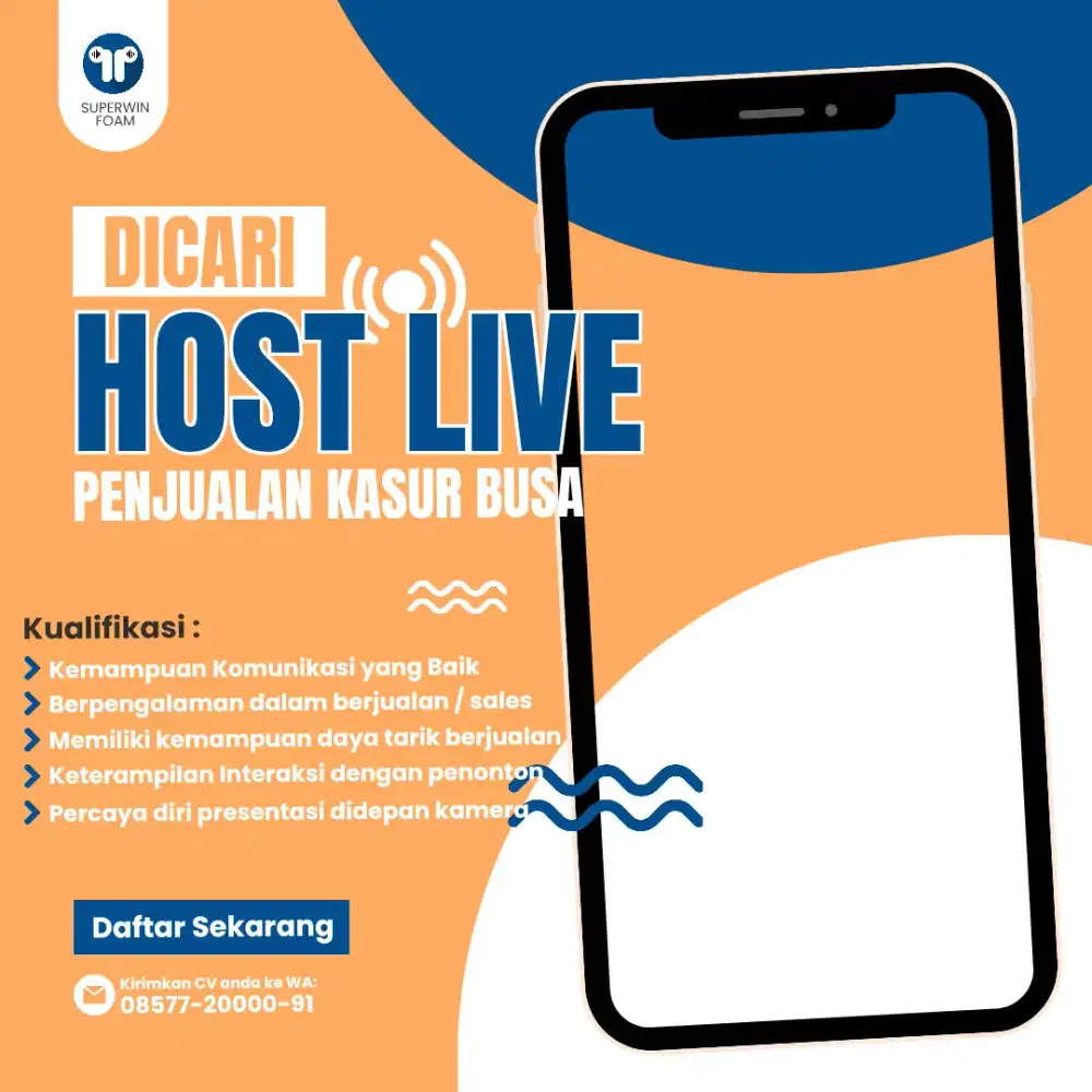 Loker Admin Host Live jam 15.30-24.00