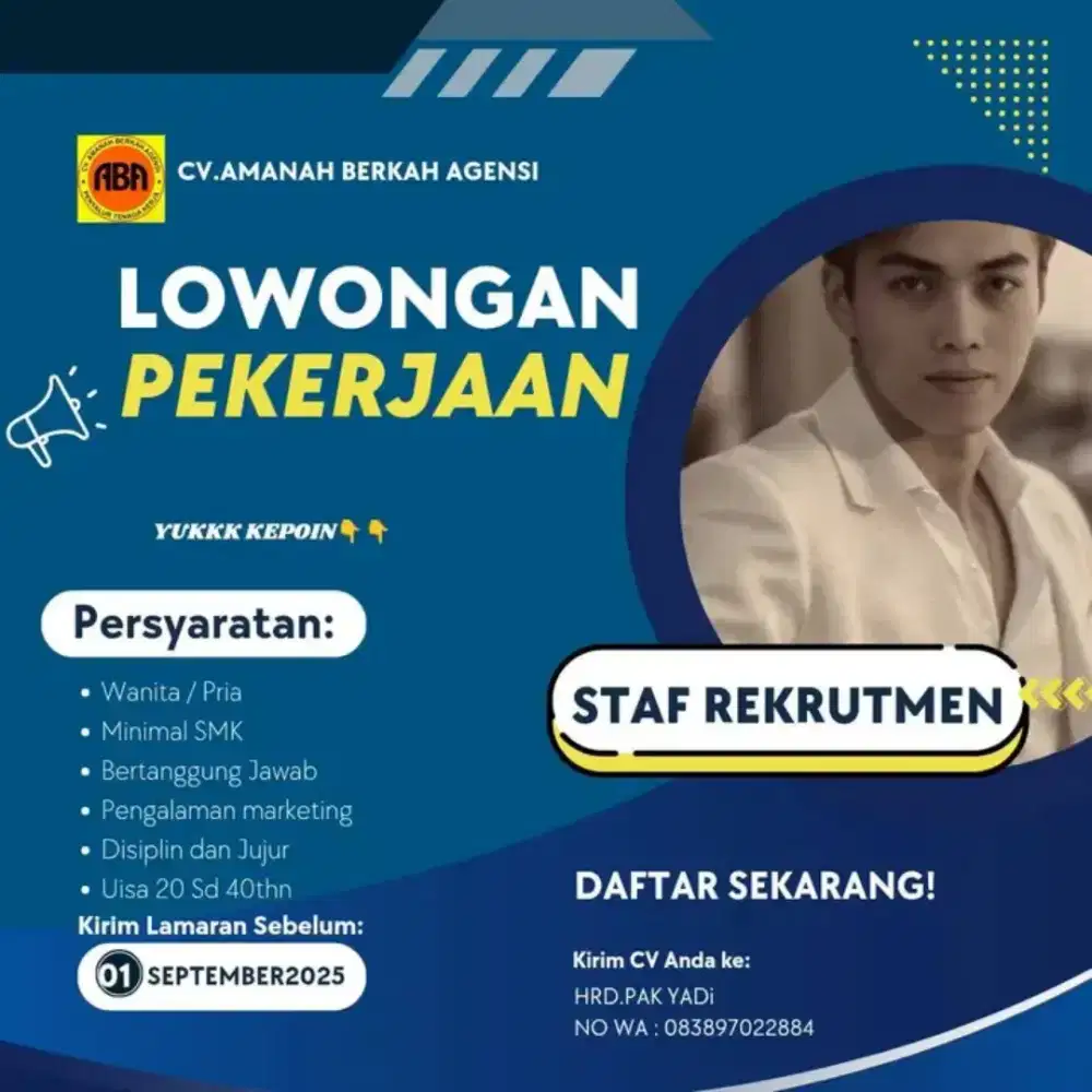 Lowongankerja staff rekrutmen