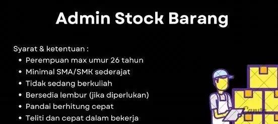 Admin Produk dan Stock Barang