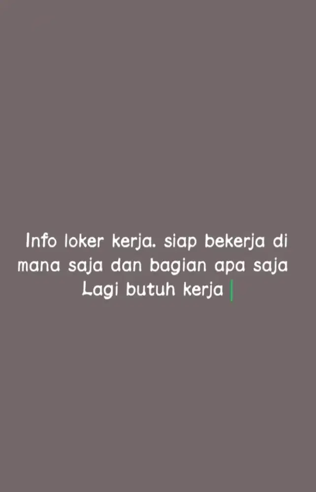 Info loker yg butuk karyawan