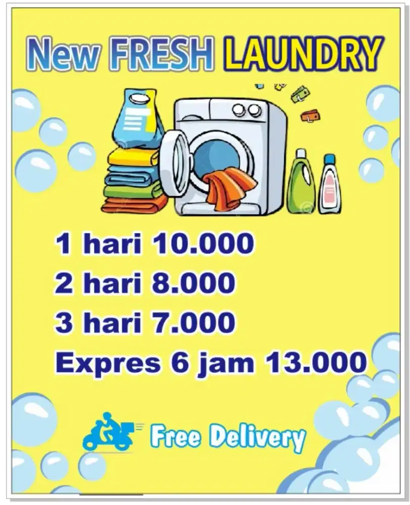 Di cari tukang gosok utk laundry