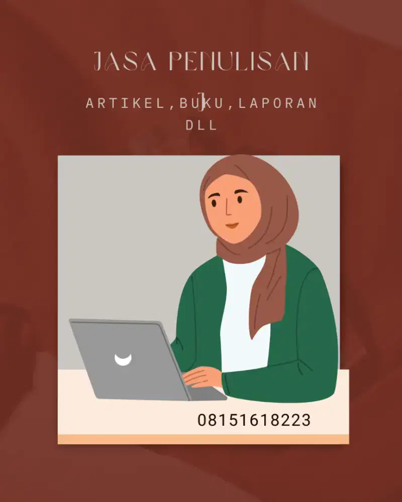 Jasa penulisan artikel,buku,laporan dll