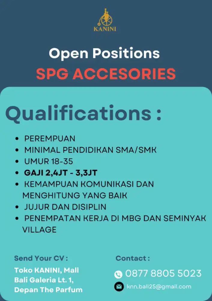 SPG AKSESORIS BALI