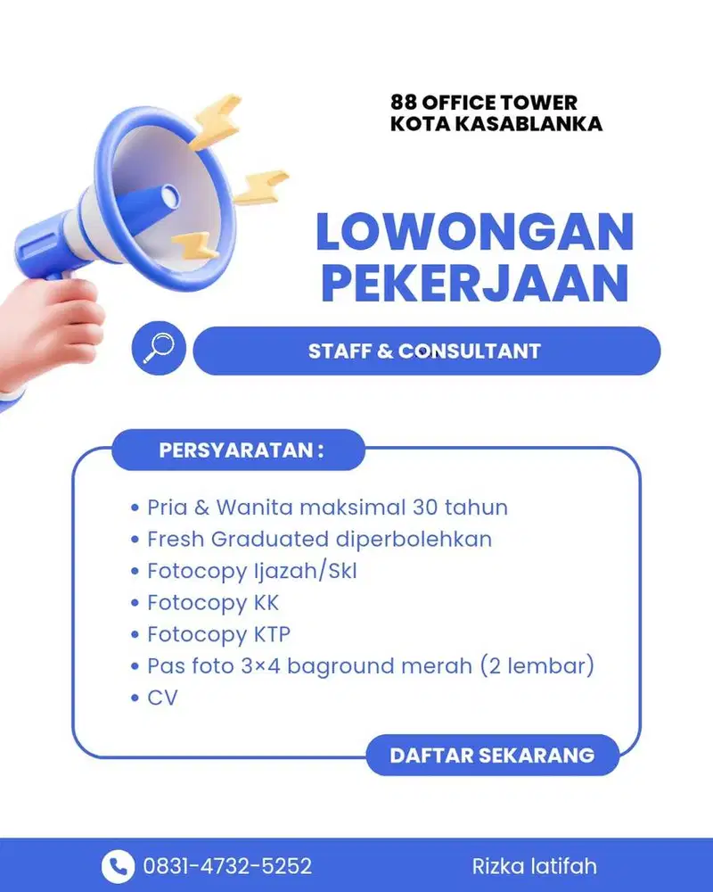staff administrasi dan consultan