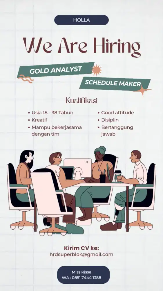 DIBUTUHKAN 8 ORANG TERCEPAT , KESEMPATAN BERKARIR