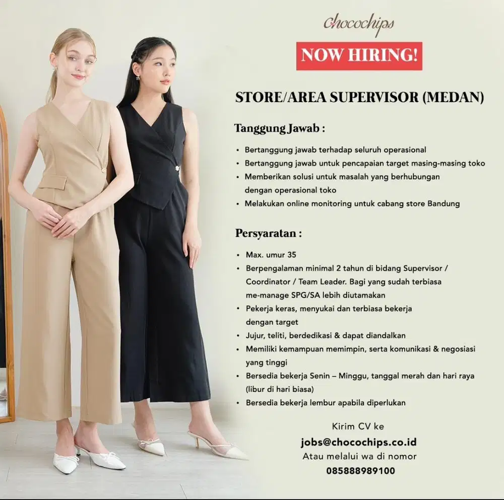 Store/Area Supervisor (Medan)