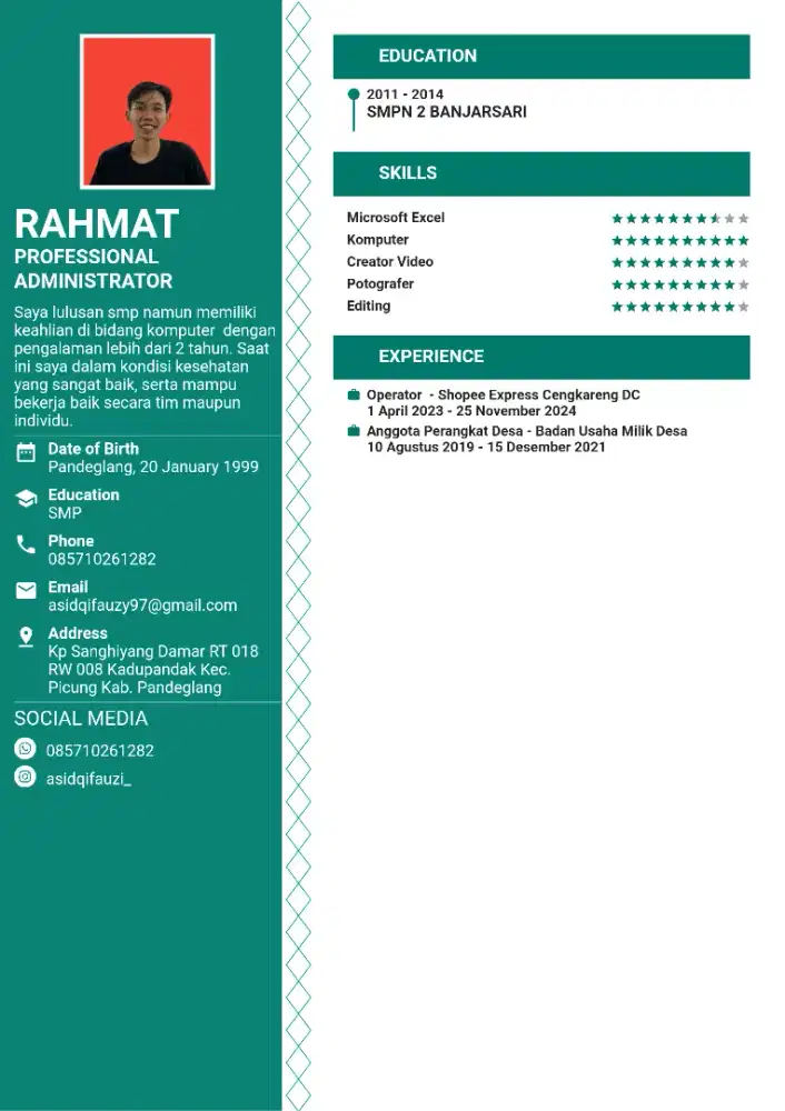 Loker admin kasir atau apa aja kalau ada