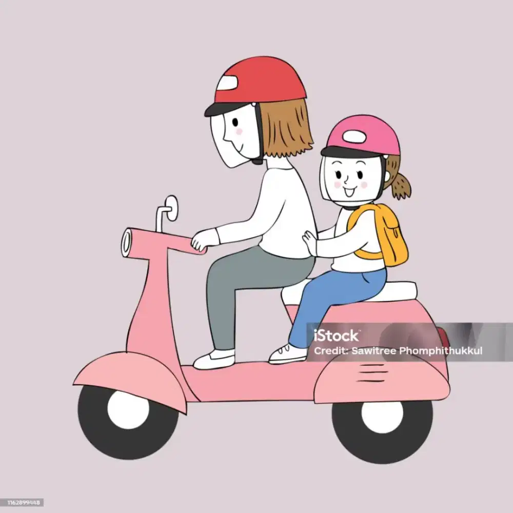 Ojek antar jemput anak sekolah
