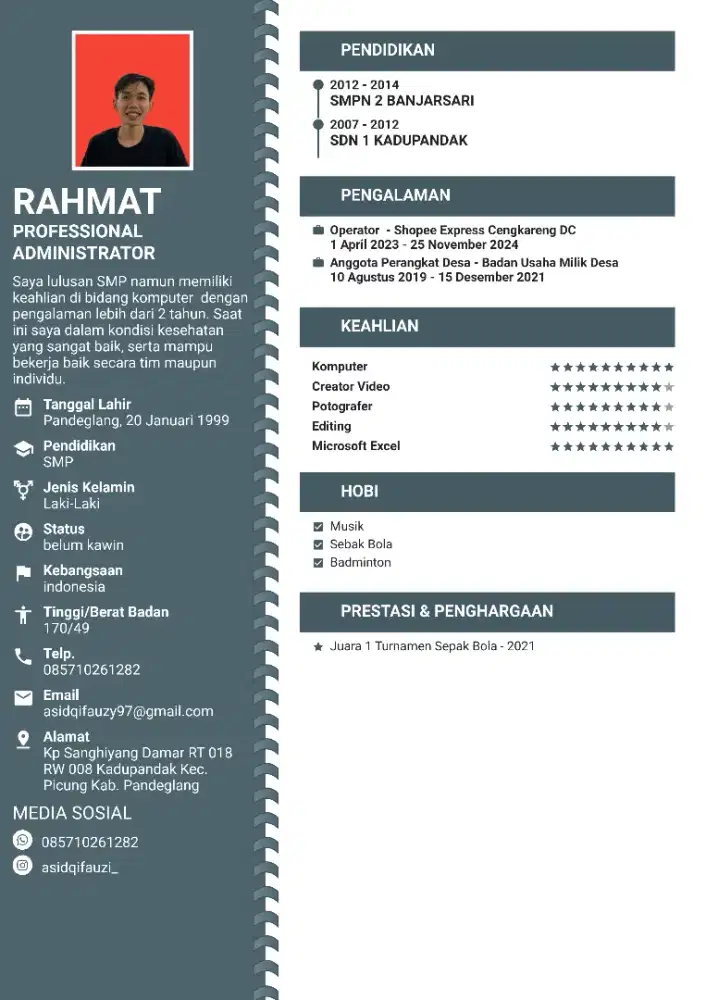 Info loker nya dong kemampuan di bidang komputer