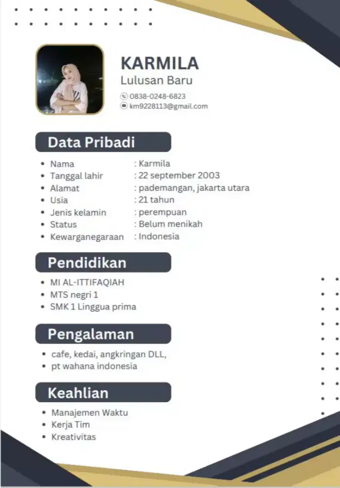 info loker pak/bu