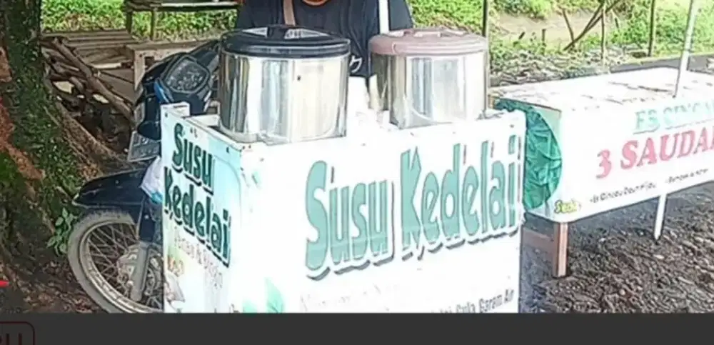 Jaga lapak susu kedelai