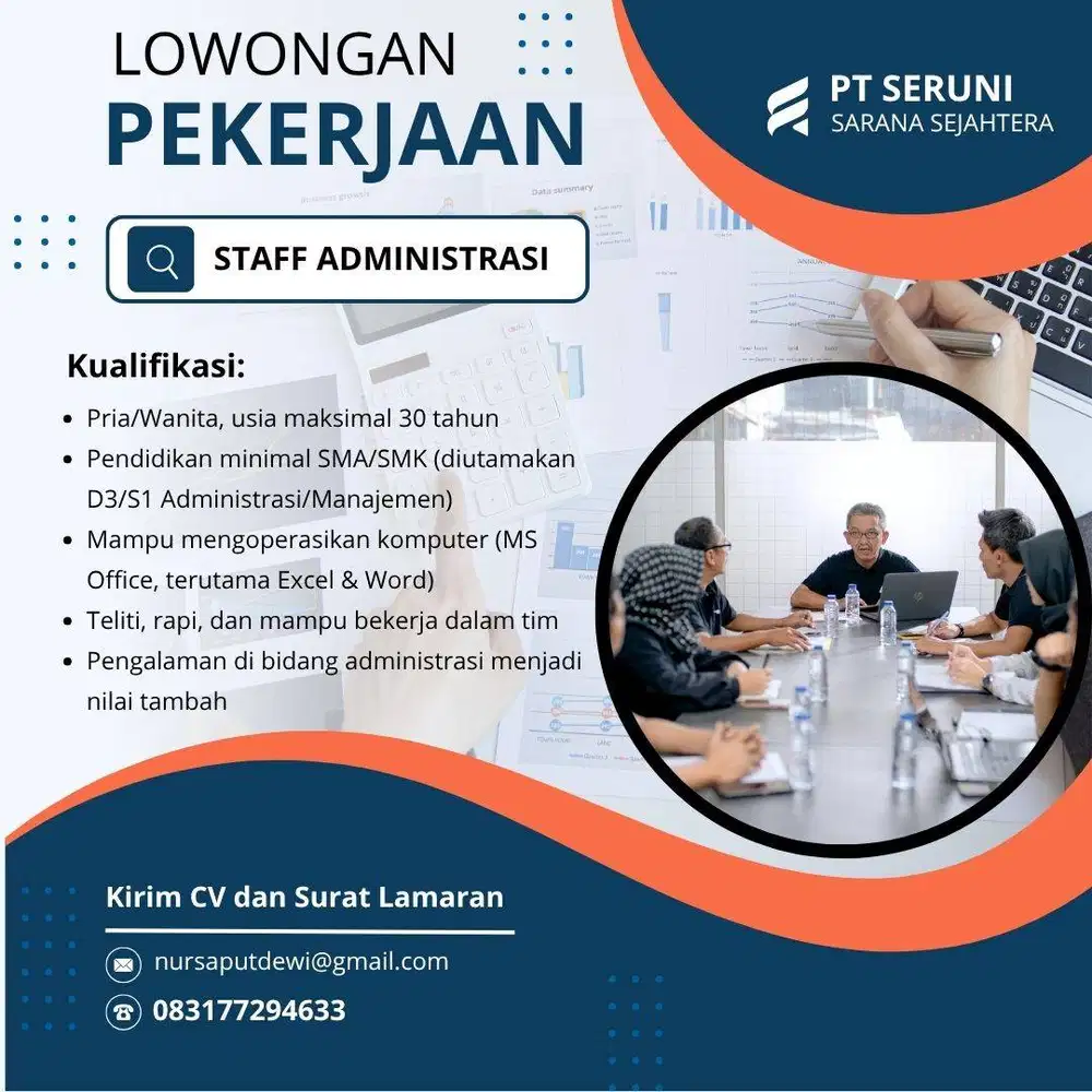 Lowongan Kerja Admin Staff