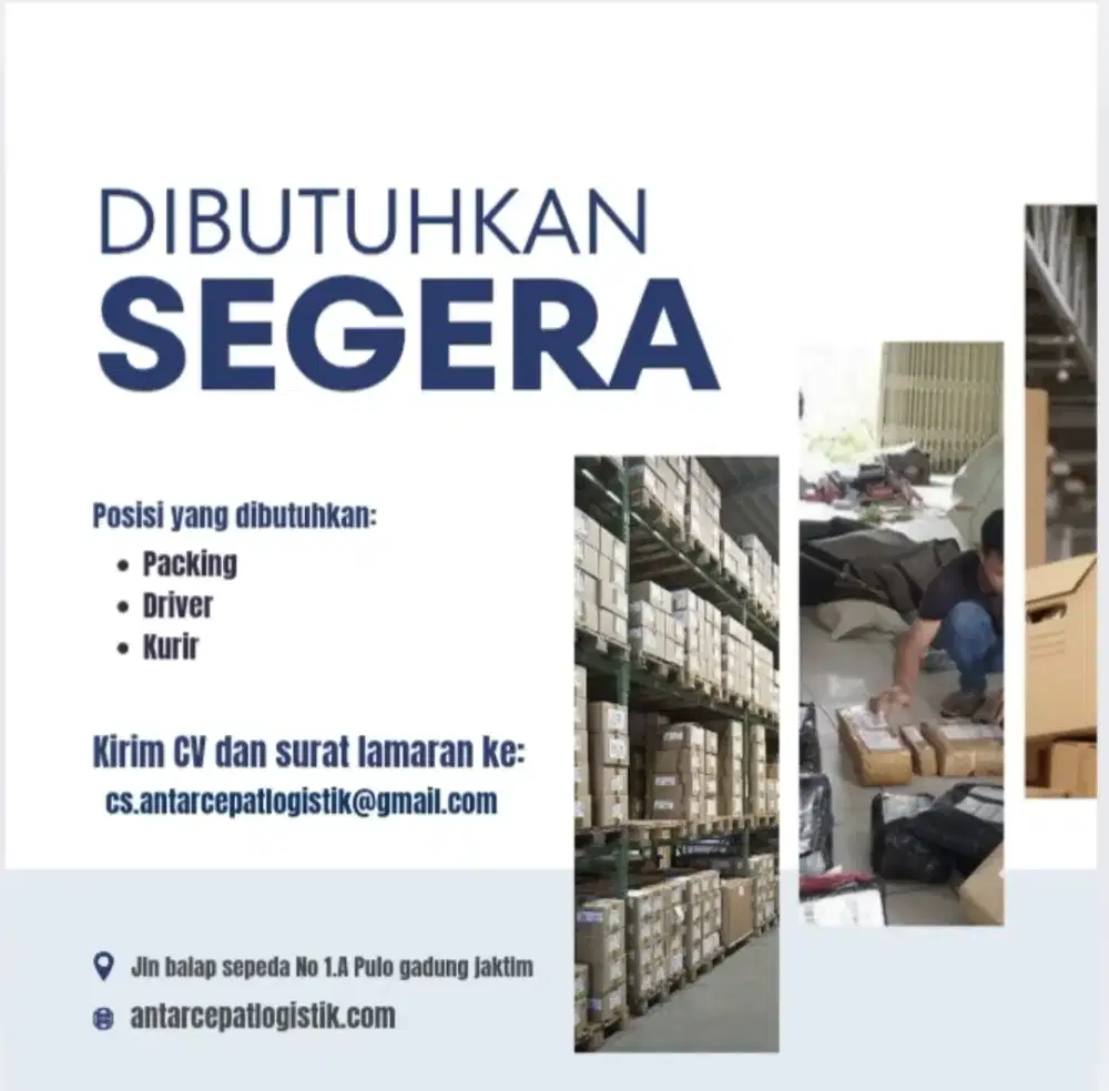 Open job Packing driver kurir