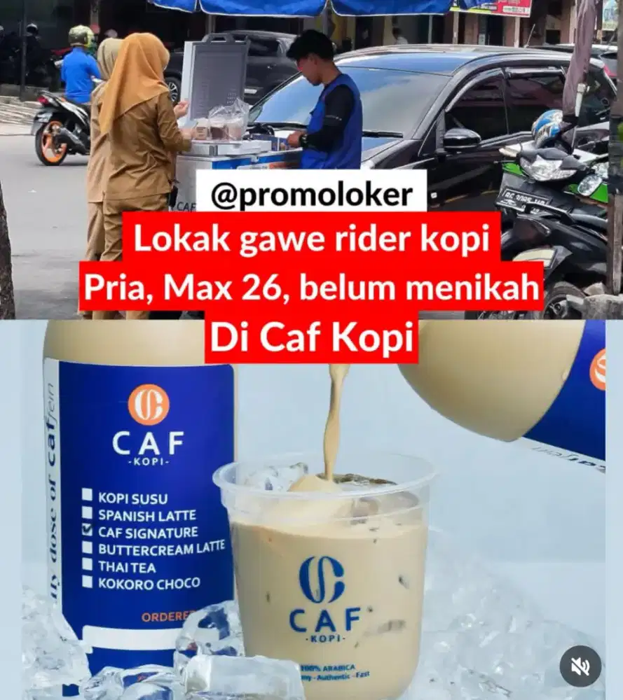 Rider/Barista Kopi Keliling