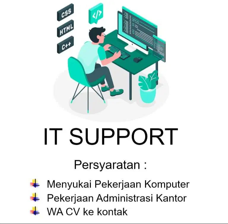LOWONGAN ADMIN IT SUPPORT