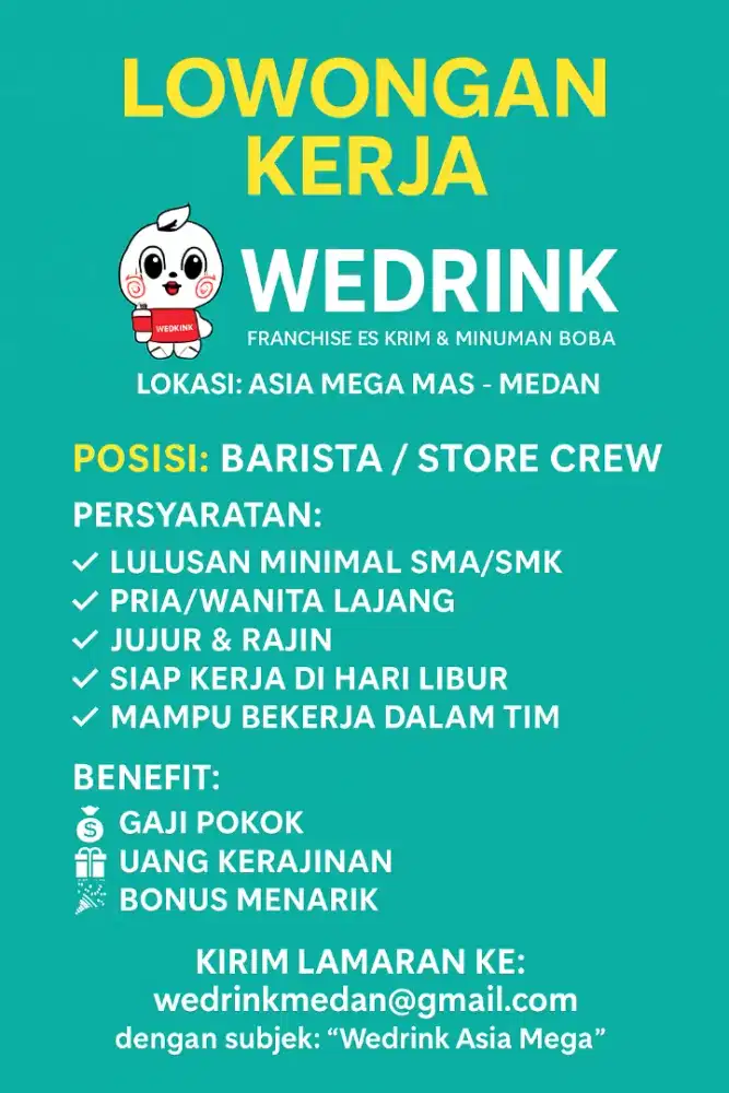 LOWONGAN KERJA Barista