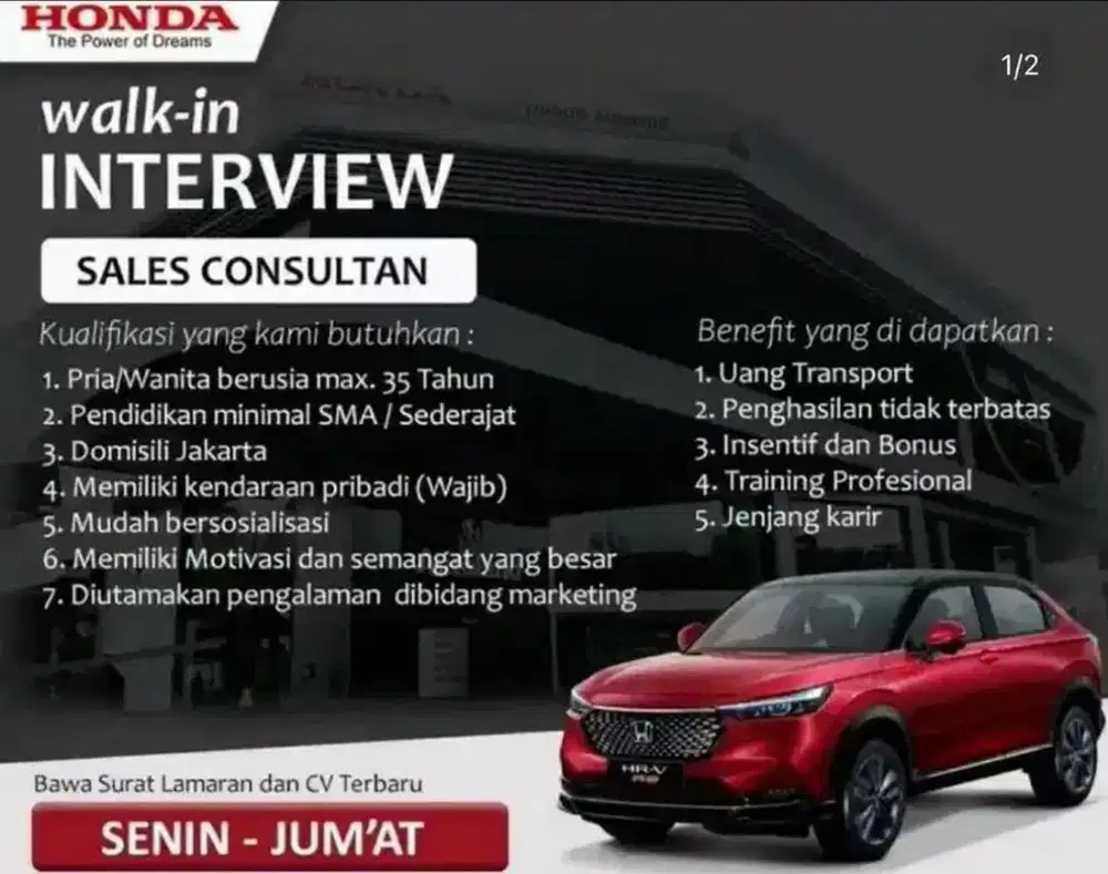 SALES MOBIL HONDA