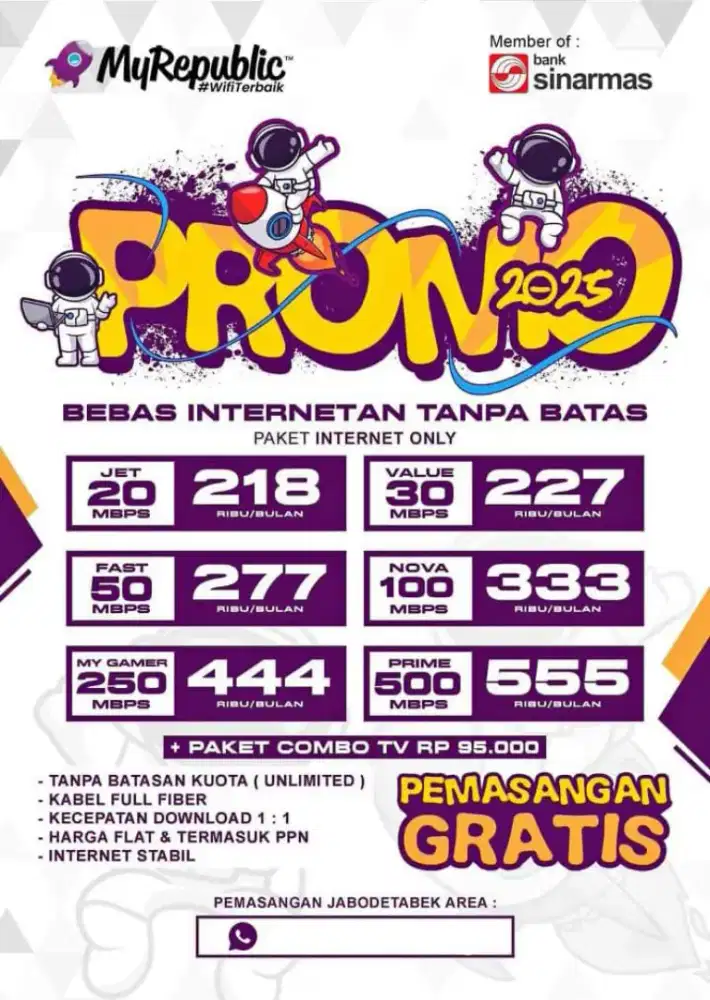 Promo Wifi Murah Myrepublic 2025
