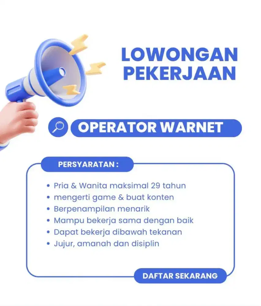 Di cari operator warnet