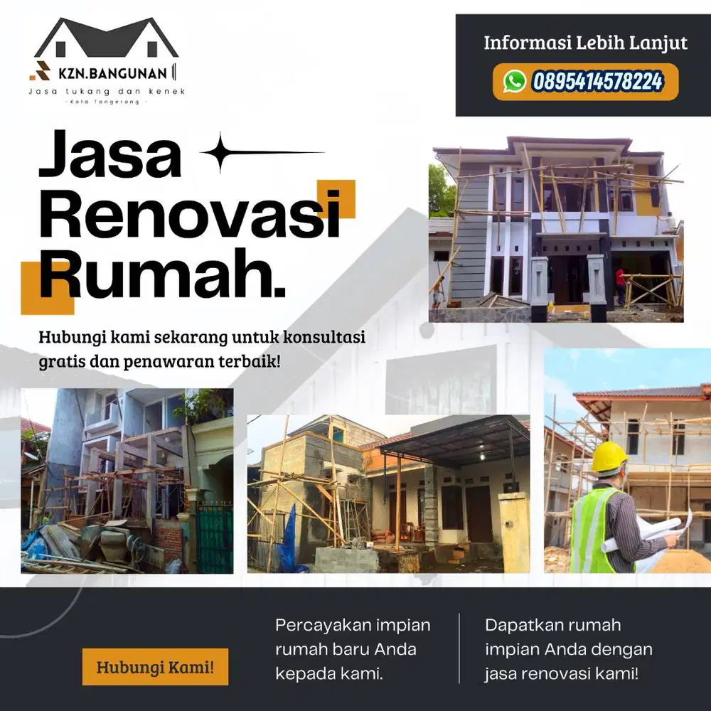 Jasa Renovasi rumah, Bangun rumah , Bikin Kontrakan