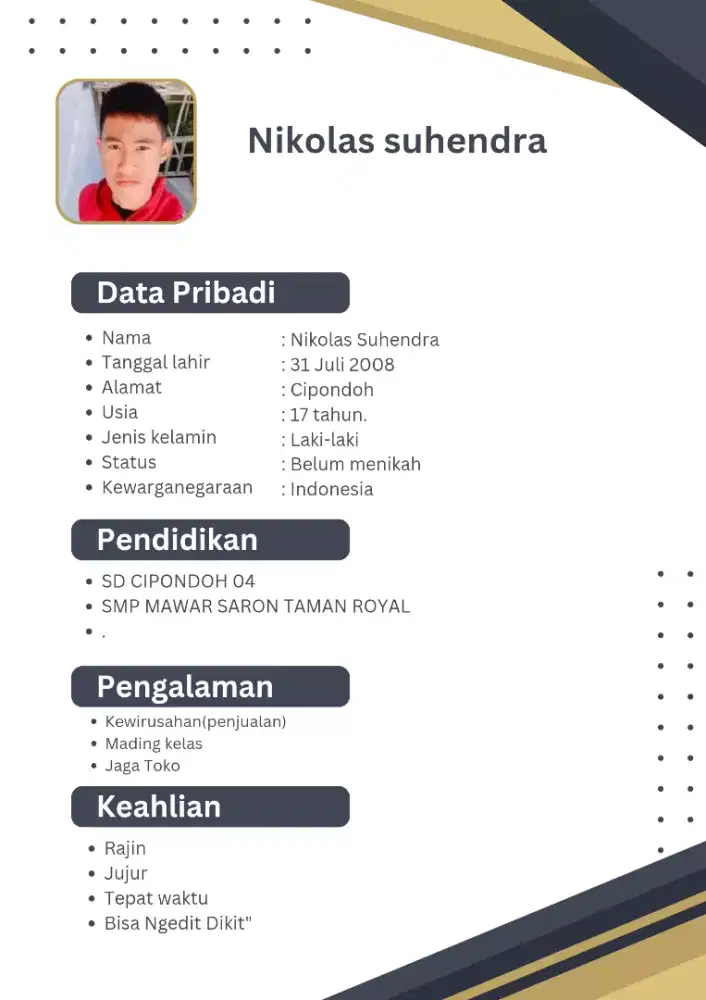 LAGI CARI KERJAAN UNTUK SAYA