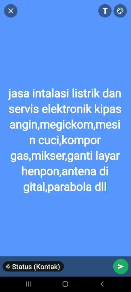 servis elektronik dan tukang instalasi listrik