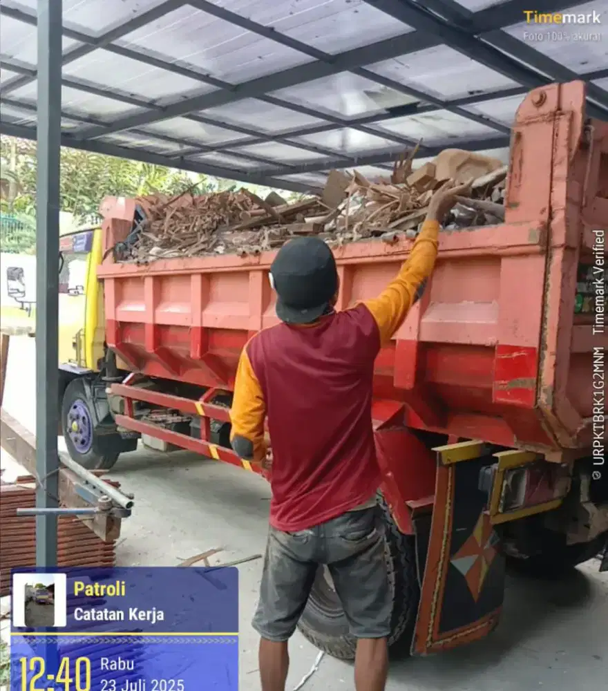 Jasa buang sampah proyek puing paling murah & jual urugan