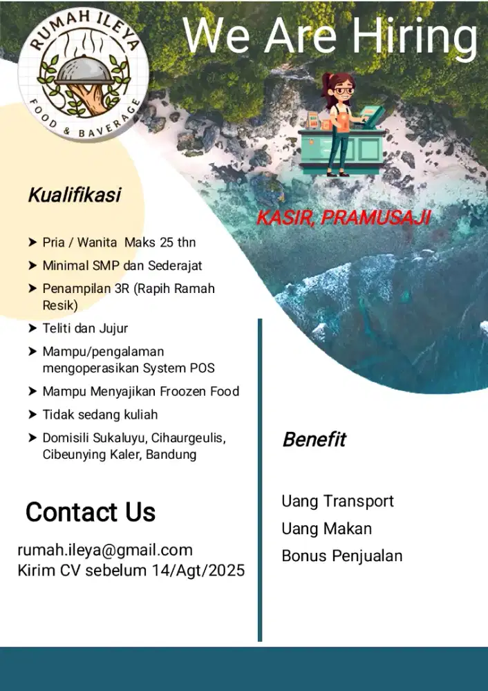 Dicari Kasir Pramusaji