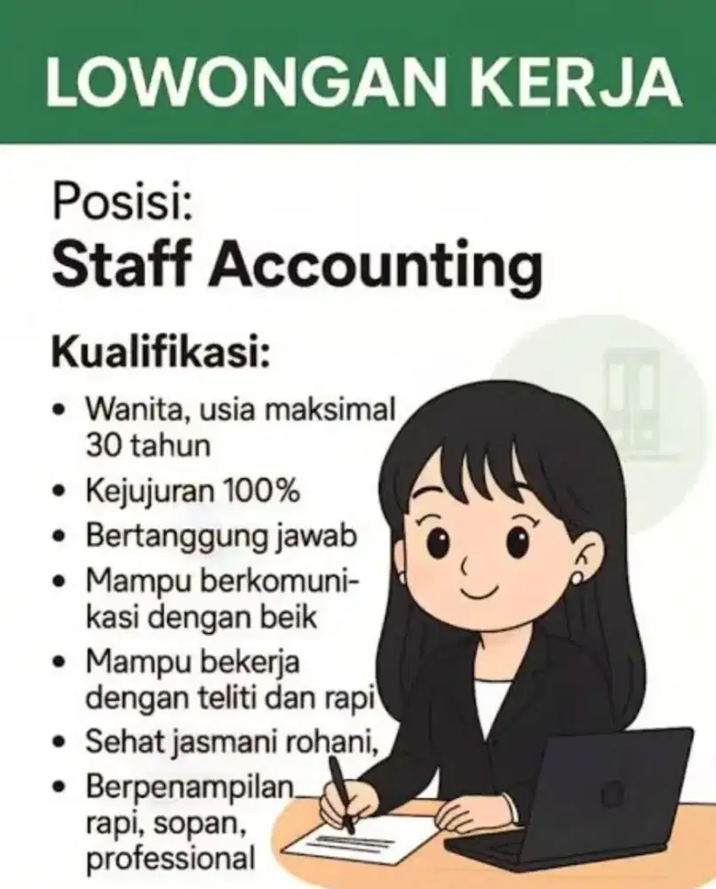 Staff Admin Accounting Kalideres