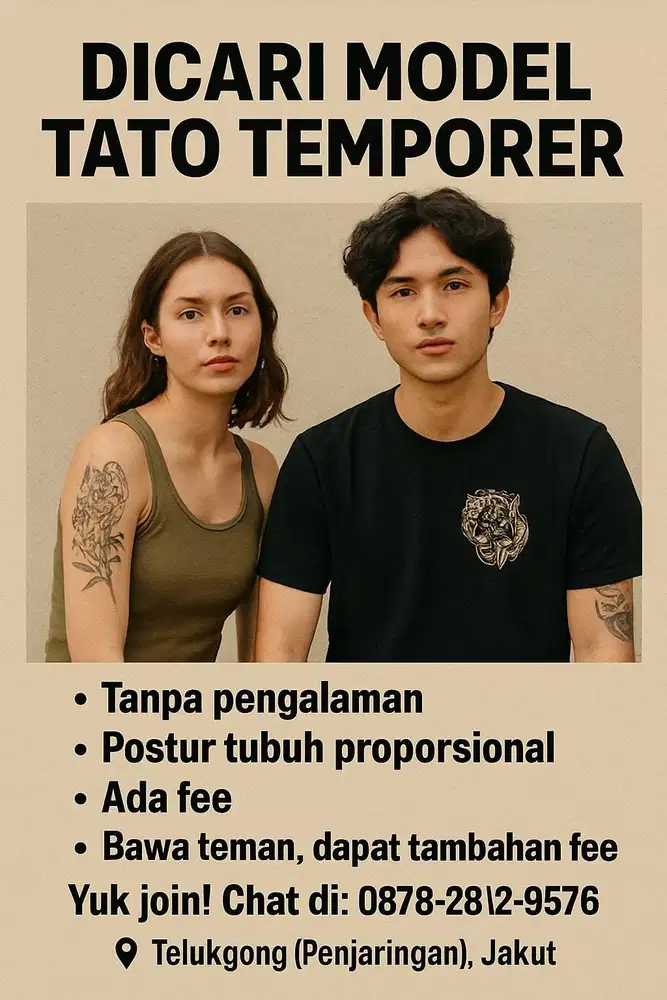 BUTUH CEPAT MODEL TATO TEMPORER