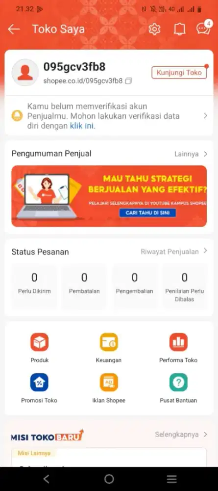 MENCARI AKUN SHOPE SELLER YANG SUDAH REGISTRASI DI BELI PER AKUN