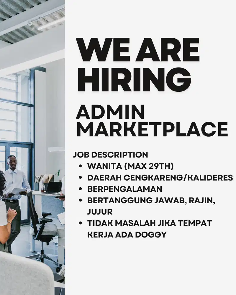 Lowongan Kerja Admin Olshop / Loker Admin Online Shop