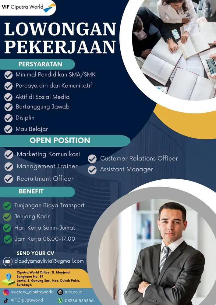 Lowongan kerja PT Victory International Future
