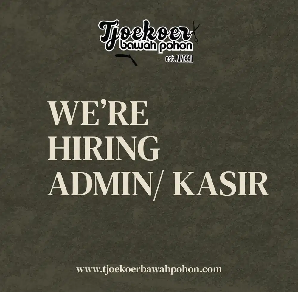 Dicari Admin / Kasir Barbershop