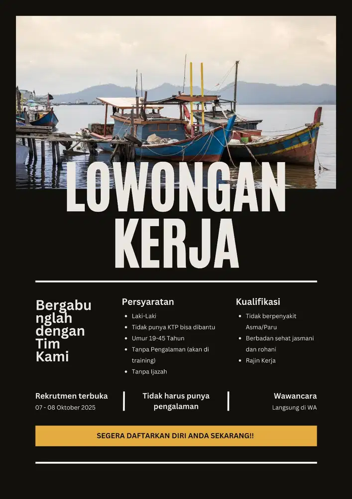 Lowongan Pekerjaan ABK