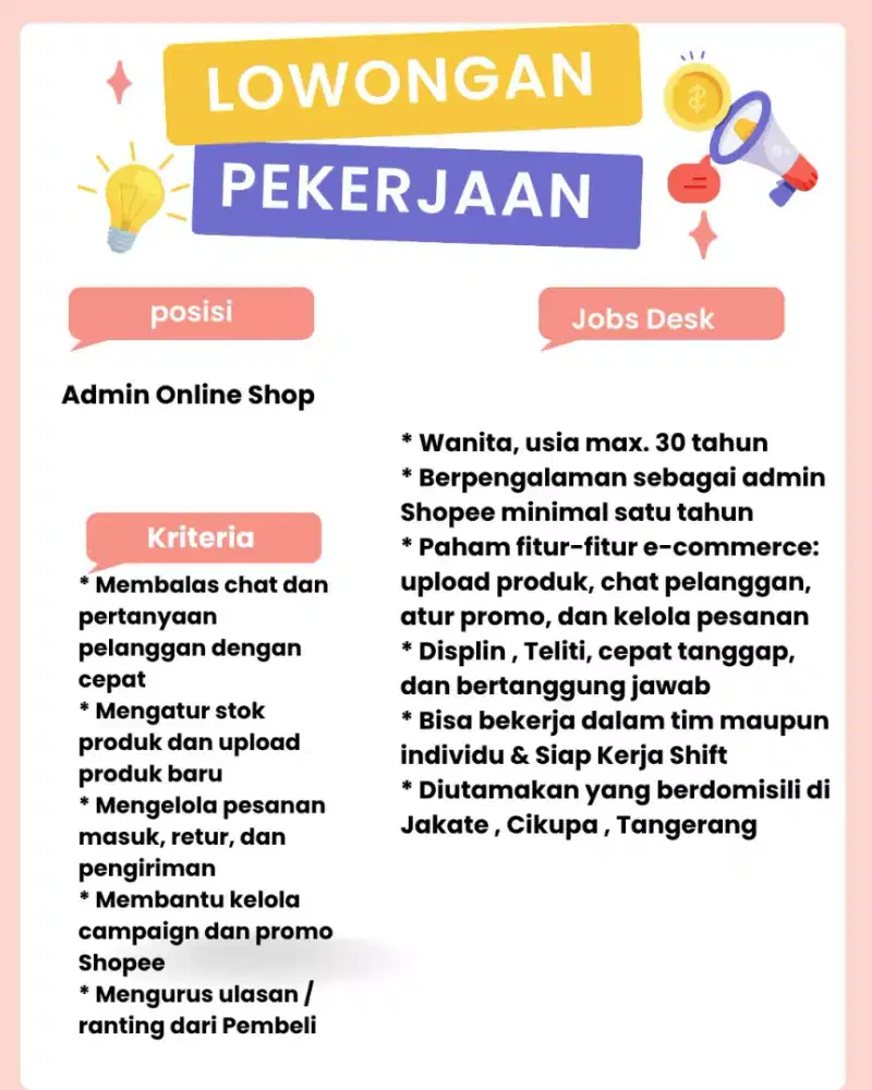 Admin online shop