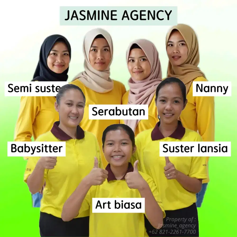 Sedia pembantu, babysitter, suster lansia, dll
