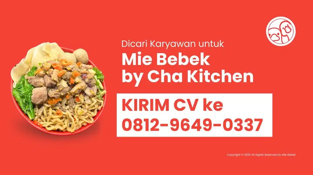 CHEF/KOKI di Fresh Market Bintaro untuk Mie Bebek