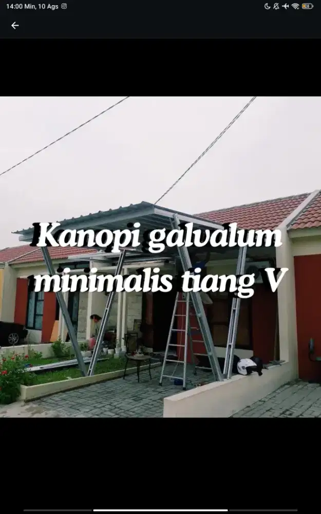 KANOPI DENGAN TIANG V