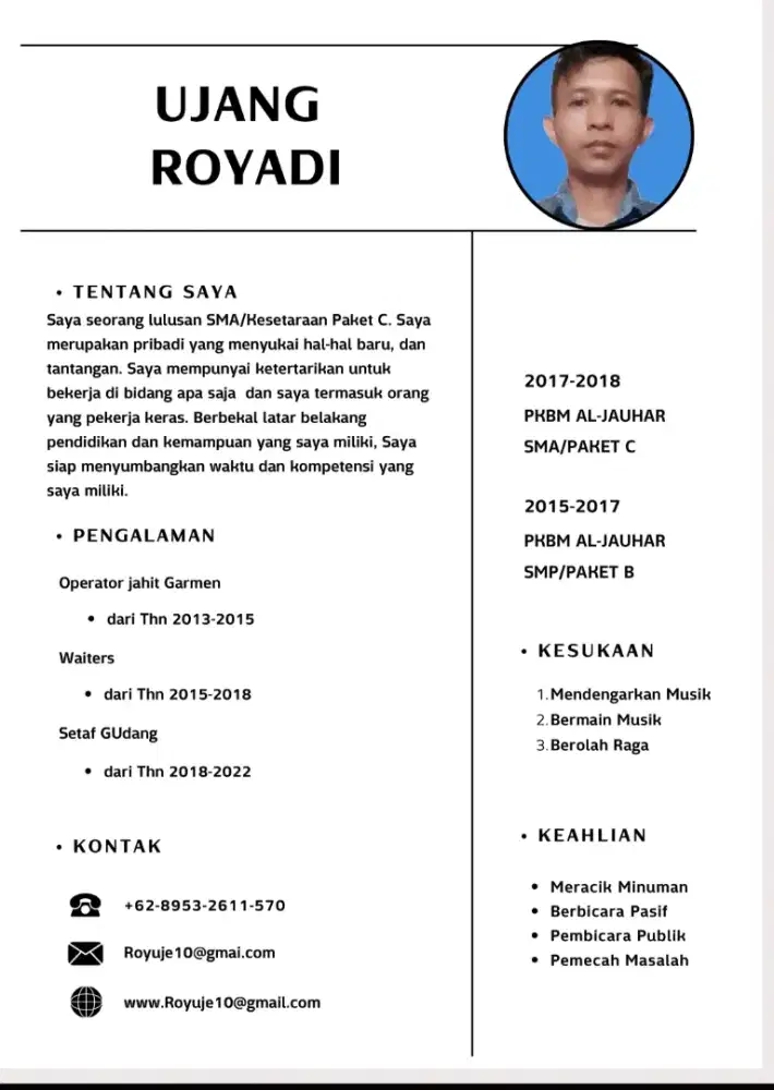 Kerja apa aja insa allah amanah